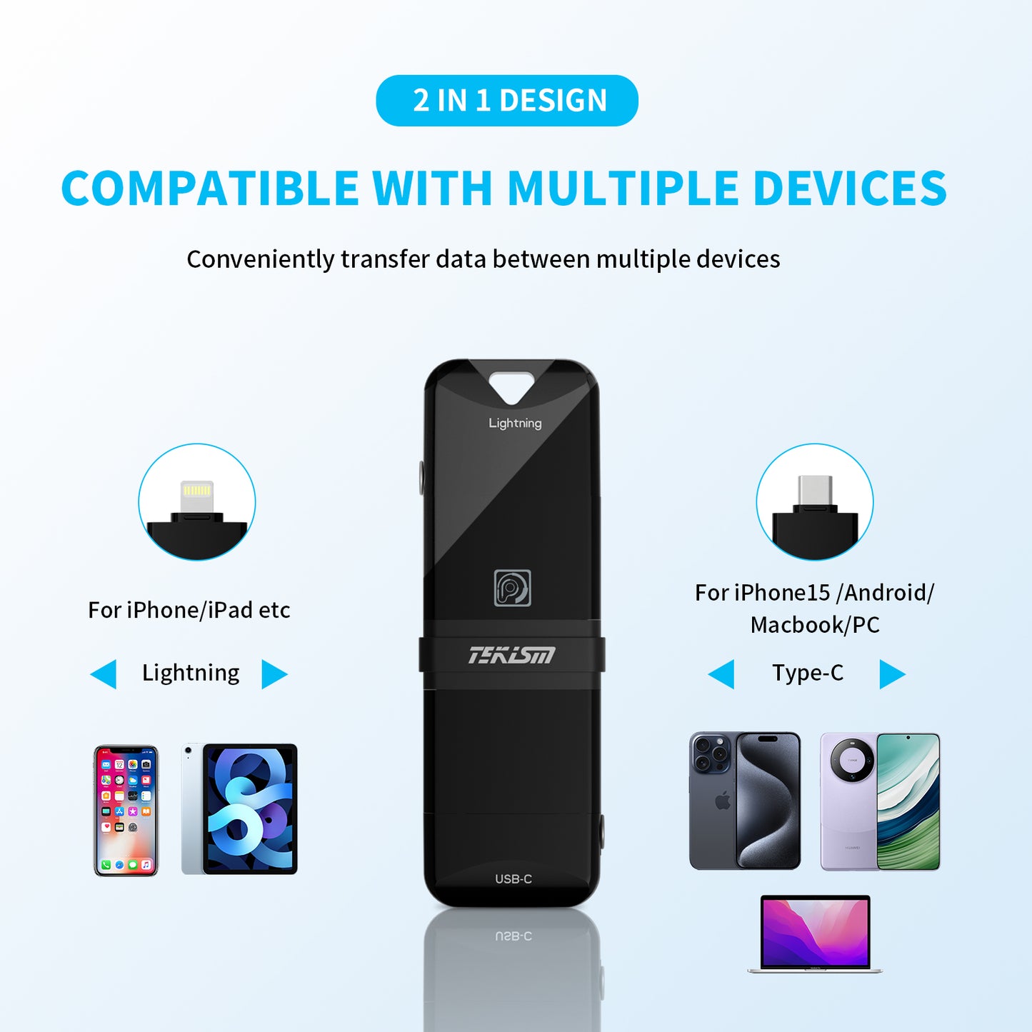 MFi Certified 128GB for iPhone Flash Drive