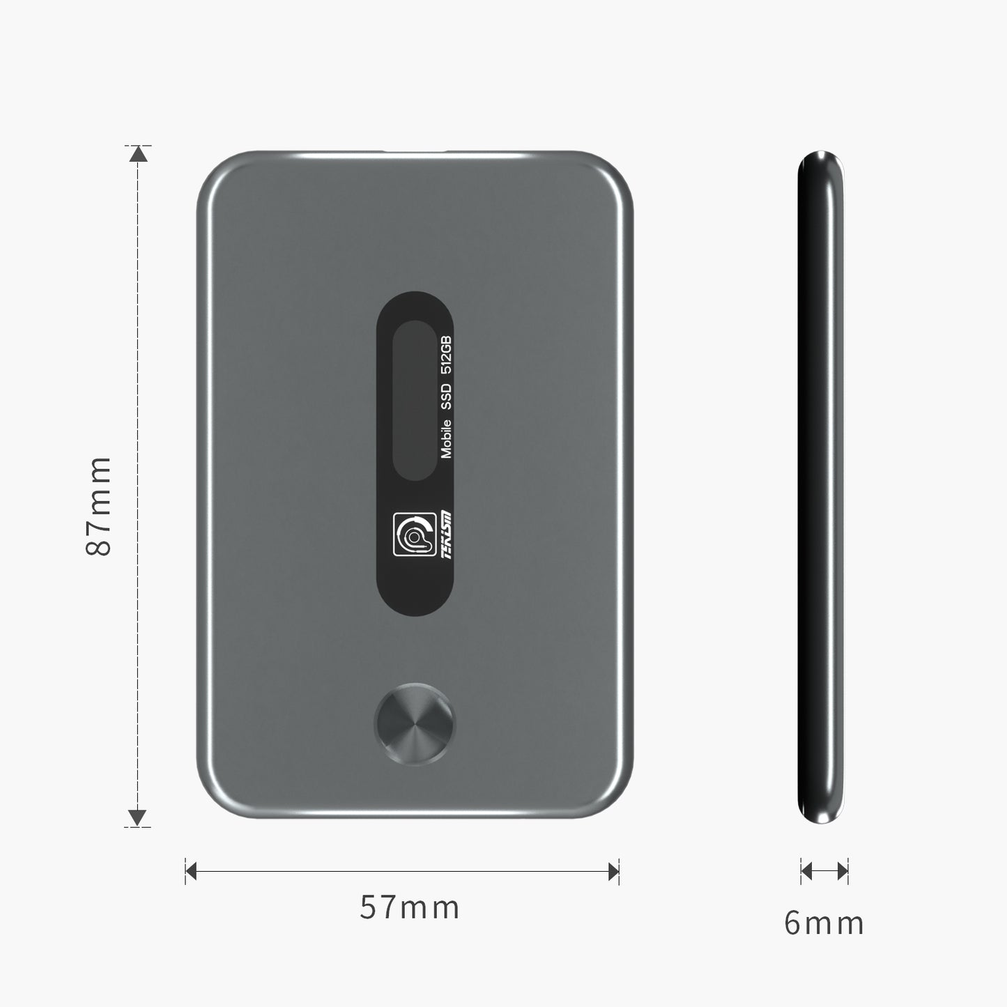 Portable SSD 512GB External Solid State Drive