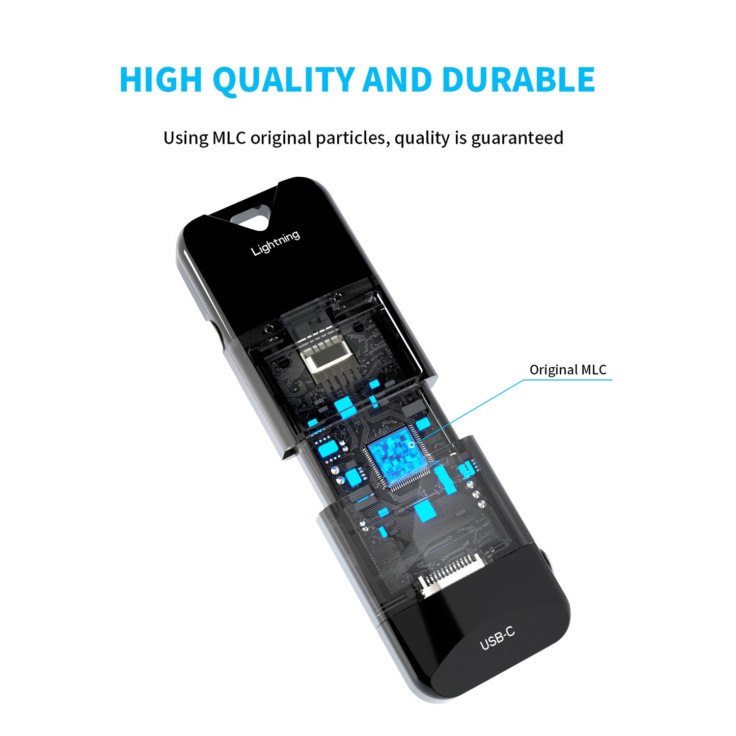 MFi Certified 128GB for iPhone Flash Drive