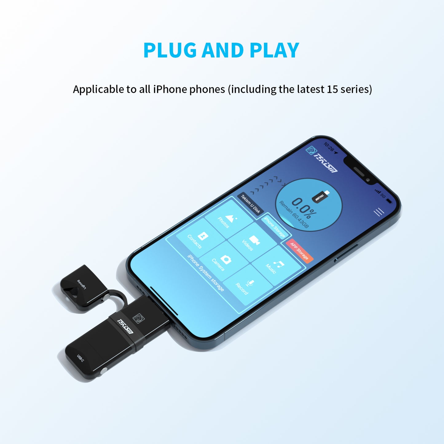 MFi Certified 128GB for iPhone Flash Drive
