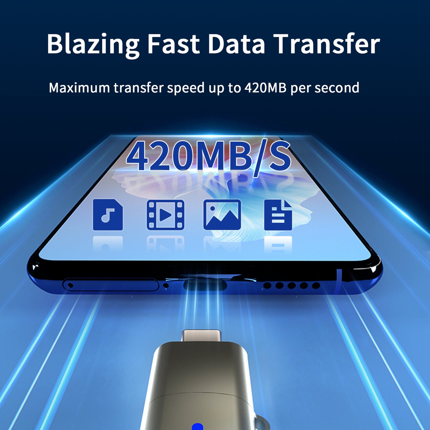 128GB Type C USB Flash Drive 2 in 1 OTG USB 3.1 + USB C